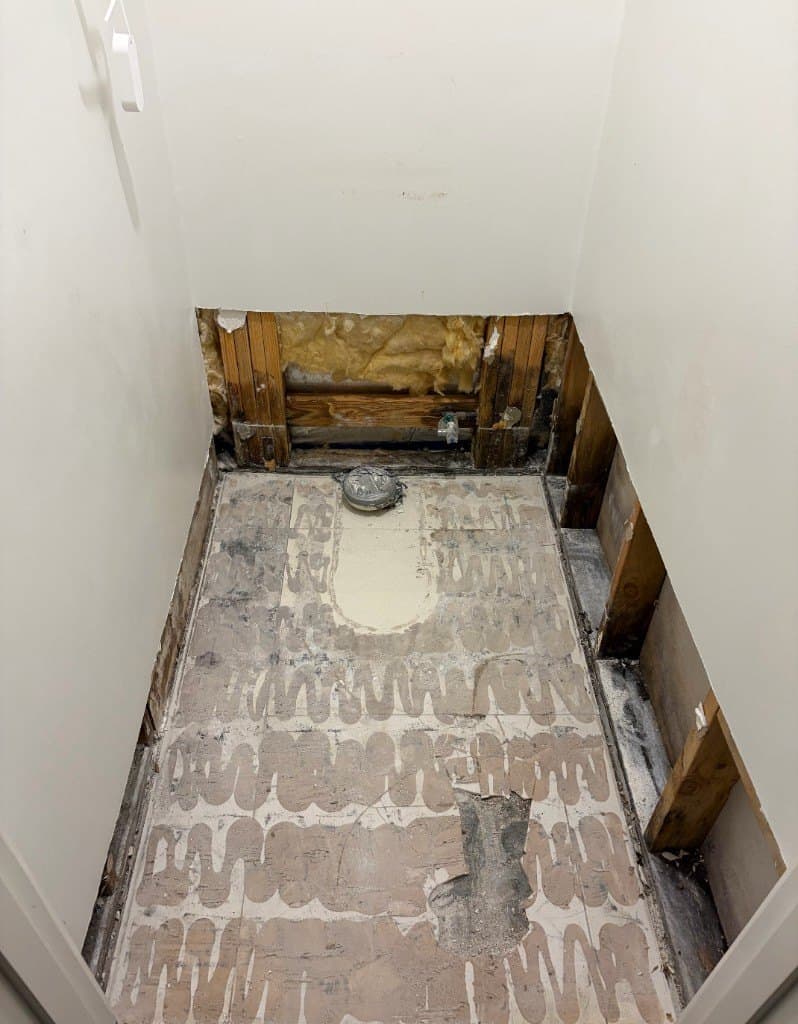 Bathroom renovation, before